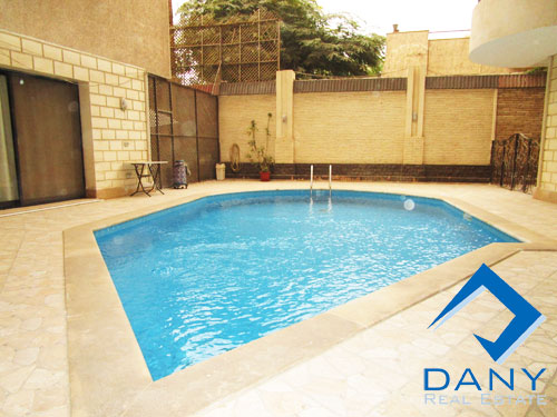 Residential Ground Floor Apartment For Rent Semi Furnished in Maadi Sarayat Great Cairo Egypt